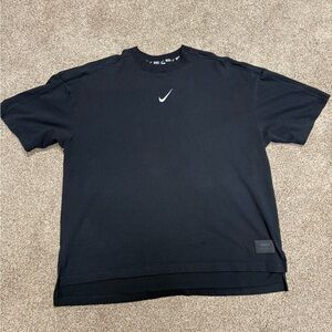 Nike Black Short Sleeve Tee with White Swoosh